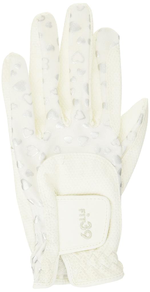 MIC 39 GOLF FIT39 Left Hand Heart Size Small Gloves, Women's MGF-220N, (Right-Handed), Silver,