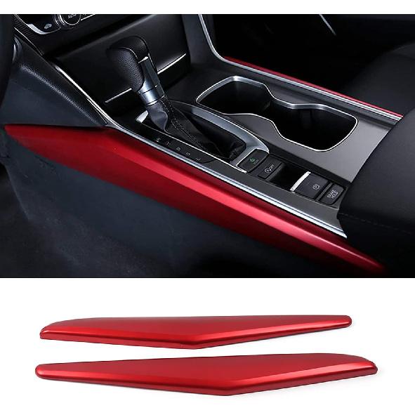 

Car Accessories Fit for Honda Accord 10th Gen 2018-2022 Inner Center Console Gear Control Panel Side Strip Cover Trim (Carbon Fiber Style) ABS 2 PCS красный