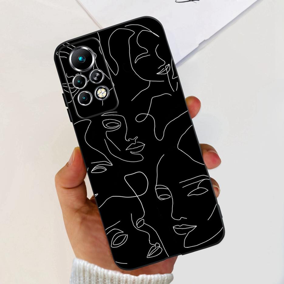 For Infinix Note 11 Pro Case X697 Cute Painted Back Cover Soft Silicone Phone Cases For Infinix Note 11 Note11 Pro Fundas Bumper