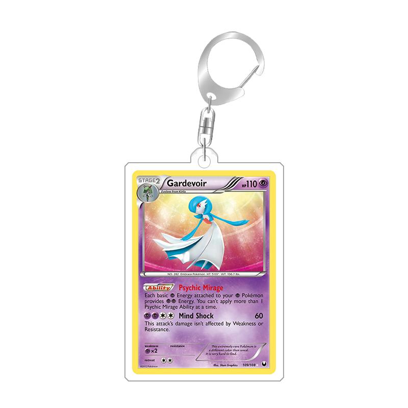 For Pokemon Elf Qikchu Dark Charmeleo Arcanine Beedrill Original Acrylic Selfmade Cartoon Anime Keychain Pendant Toy Gift 5cm