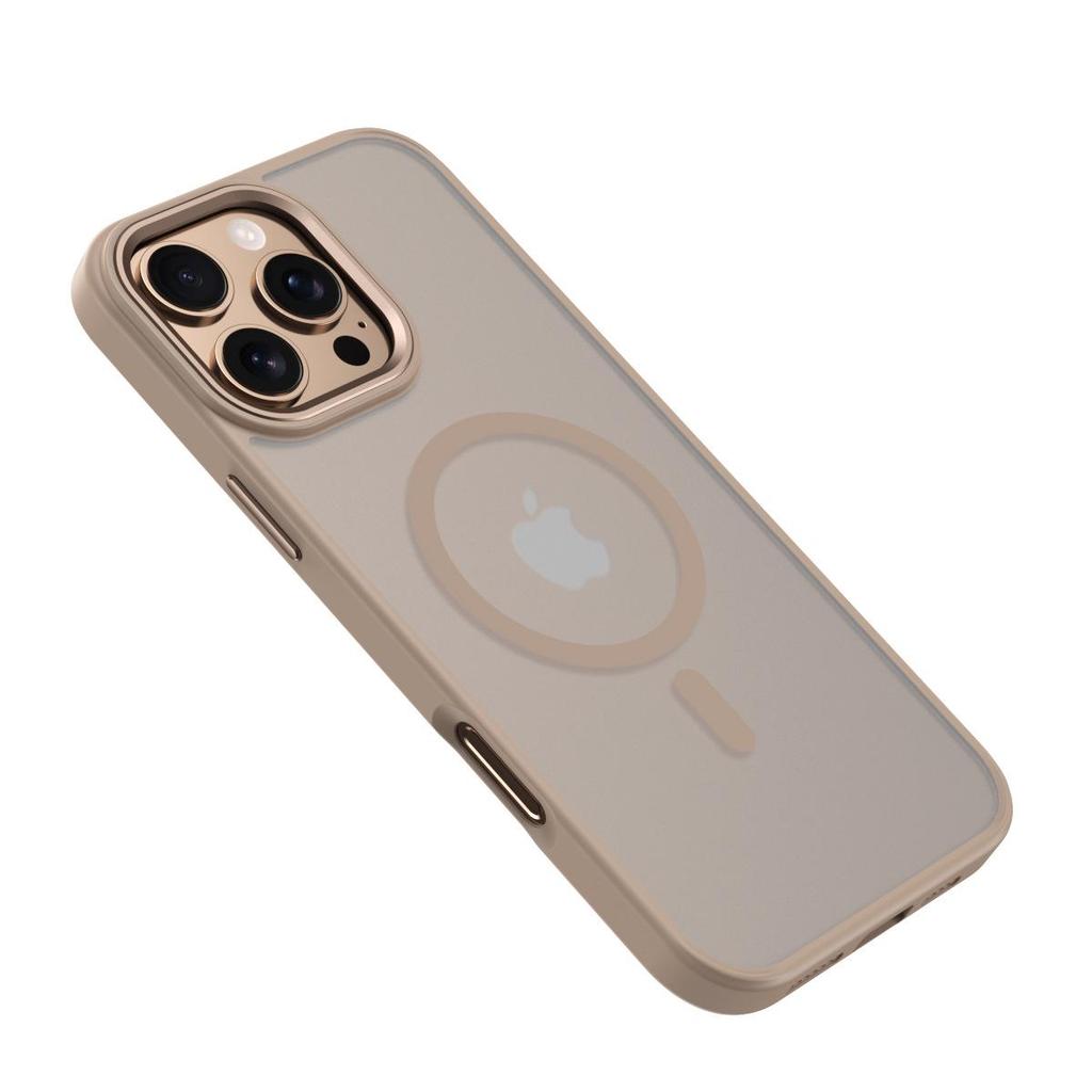 Compatible iPhone 15 Pro/16 Pro Max Magnetic Transparent Matte Protective Case