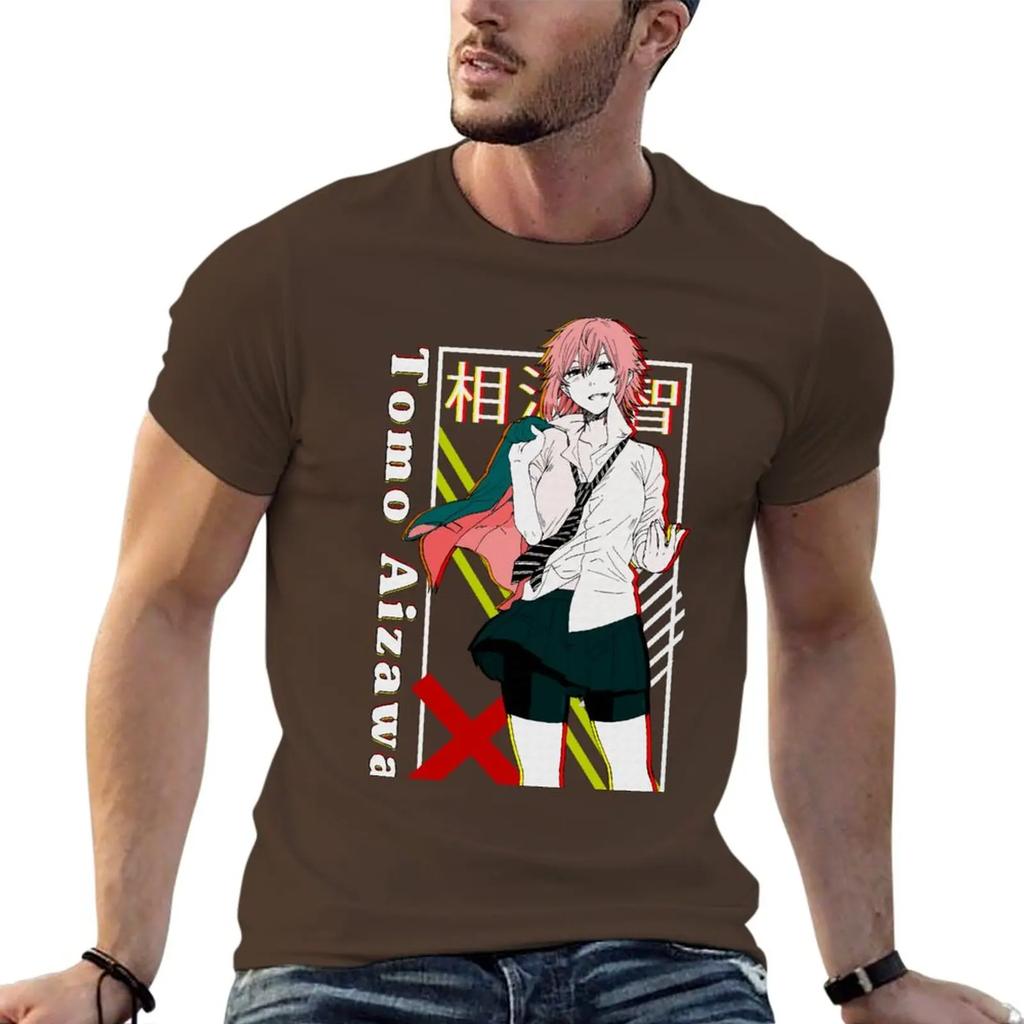 New Tomo chan Is a Girl Tomo Aizawa wa onnanoko T-Shirt black t shirt animal print shirt for boys mens t shirt graphic