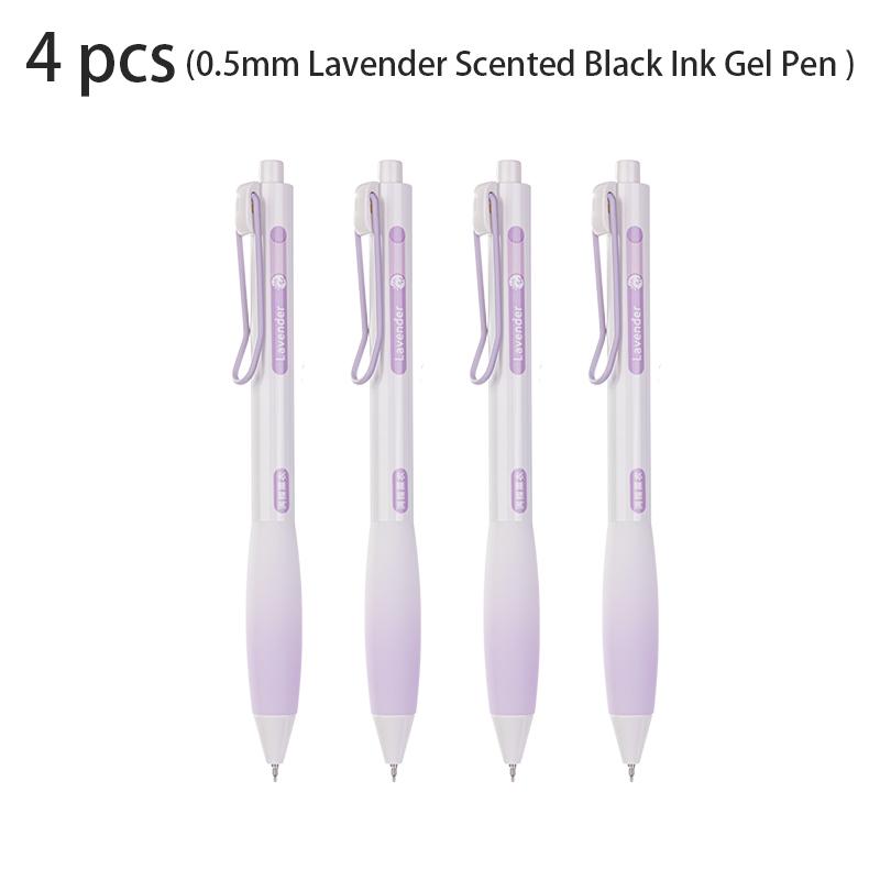 

Deli 4pcs 0.5mm Fragrant Black Ink Quick-drying Cute Gel Pen Stationery Gift Office&School Supplies Kawaii Pens Signing Pen black