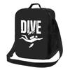 Normal People Scuba Diving Insulated Lunch Bag for Work School Dive Resuable Thermal Cooler Bento Box Women Kids