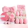 12/20Pcs Makeup Sponge Headband Set Cosmetic Puff Blender Beauty Egg Foundation Sponges Wrist Bands Women Make Up Accessories