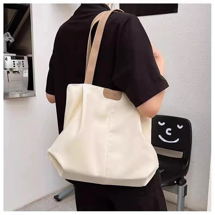 Large-capacity shoulder tote bag, office worker mother, female high school student, mommy bag, Oxford handbag