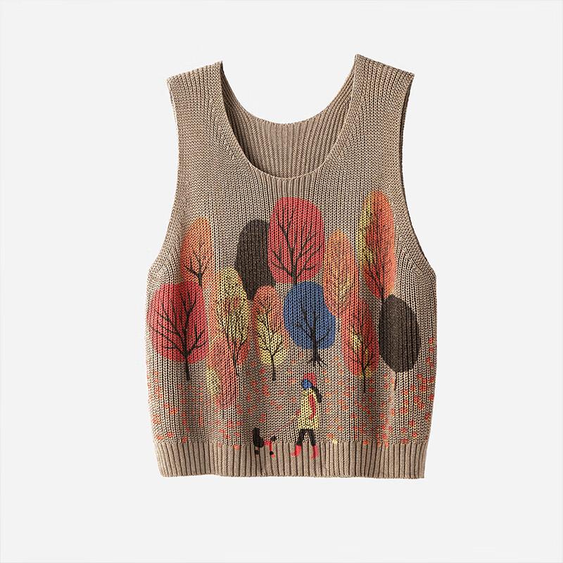 Sybill She Women's Artistic Color-Block Pullover Vest