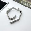 Stainless Steel Tank Chain Watch Band for Seiko Turtle SRP773/775/777/A21, 22mm