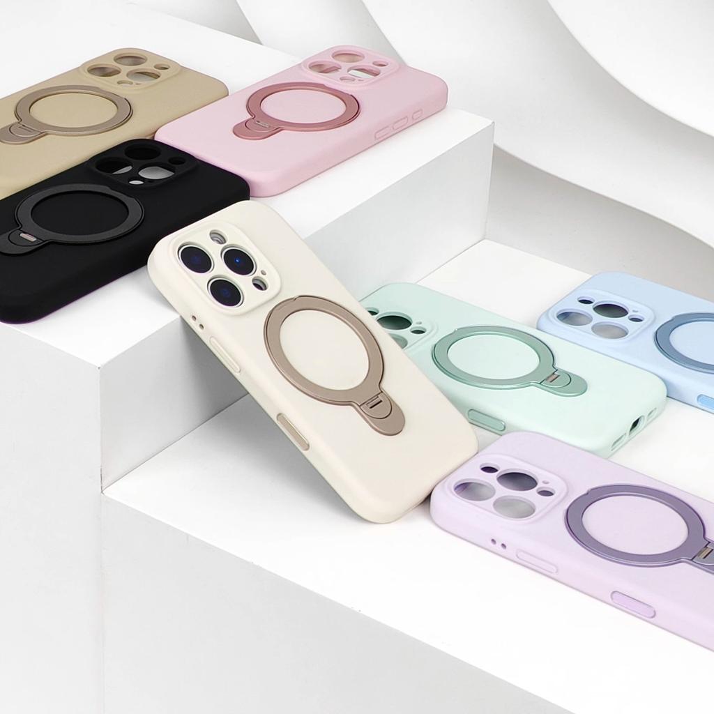Applicable to iPhone11promax mobile phone liquid silicone Apple 11 magnetic suction rotating bracket 11 lens all-inclusive