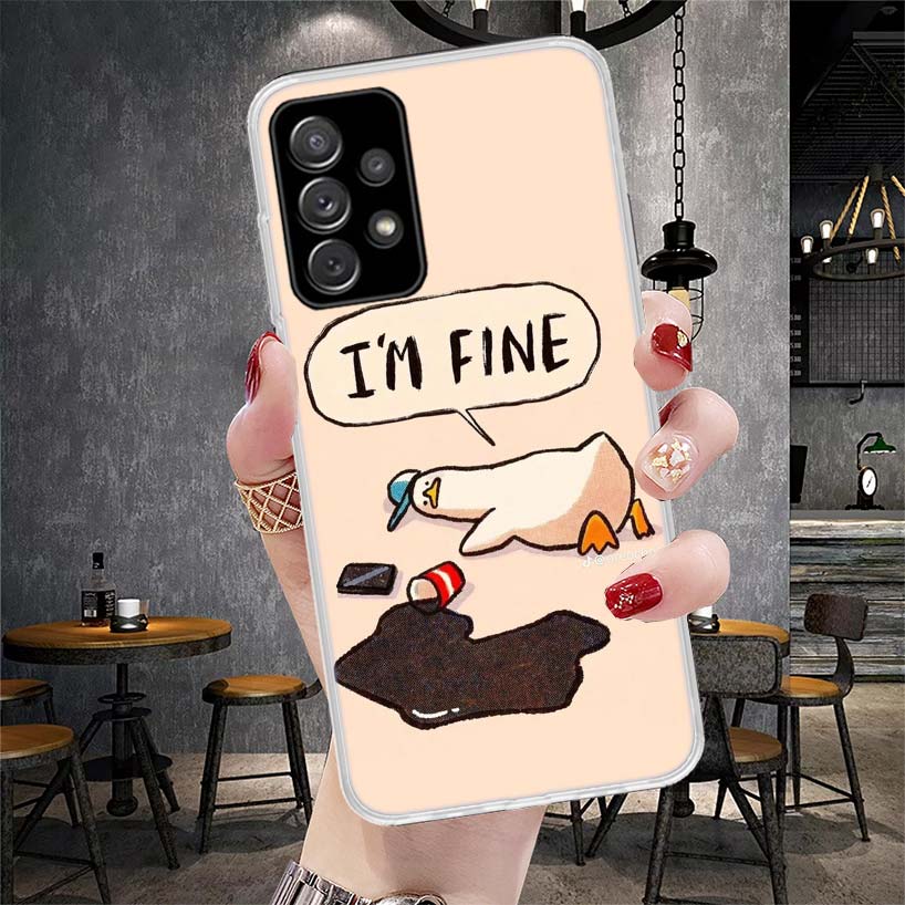 

Забавный Милый Утенок Мультяшный Чехол Для Телефона Для Samsung Galaxy A71 A51 A41 A31 A21S A11 A70 A50 A40 A30 A20E A10S A20S A6 A7 A8 A9 + Мягкий Samsung A50