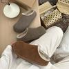 Birkenstock Shoes Bag Head Fluffy Slippers Women's Autumn and Winter Warm Outer Wear Non-slip Muller Mop