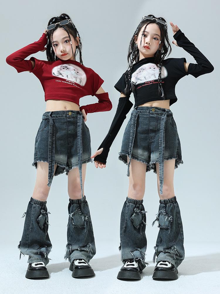 Girls' Trendy Hip Hop Jazz Dance Costumes - Sweet & Cool Street Performance Outfits