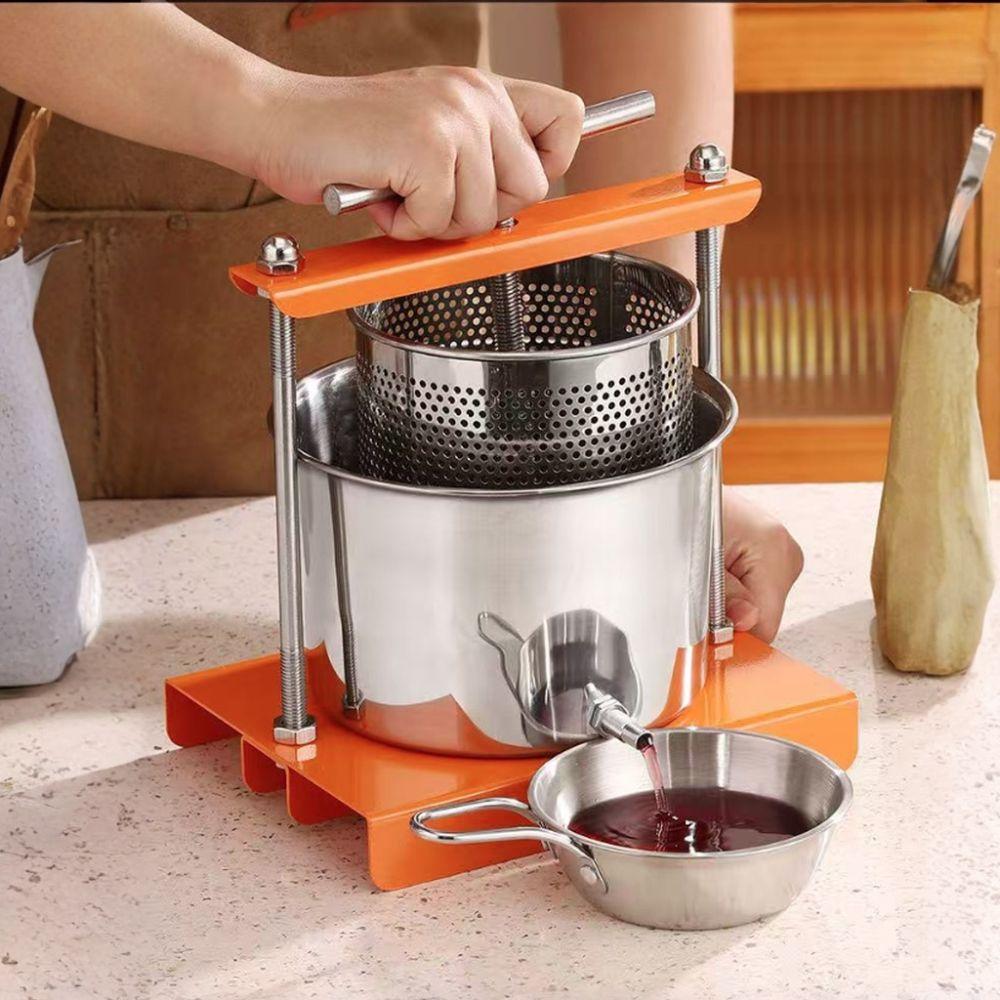 With Drip Basin Manual Juicer Fine Filter Mesh Honey Press Machine Dumpling Filling