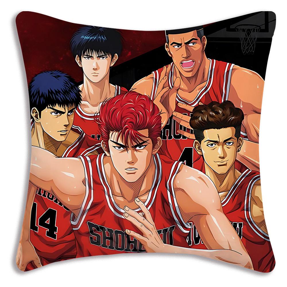 Anime For Slams D-Dunk Pillow Covers Cartoon Sofa Decorative Home Double-sided Printing Short Plush Cute Cushion Cover