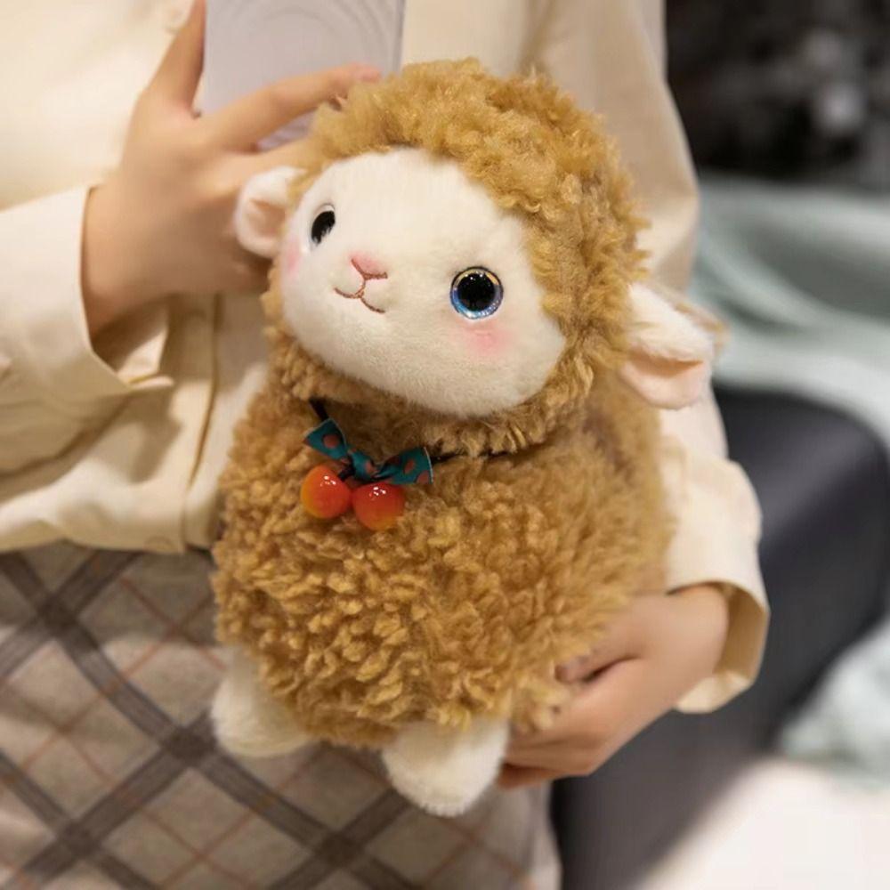 Cartoon Sheep Doll Plush Toy Fluffy Animal Fluffty Doll Creative Little Sheep Doll  Christmas Toy