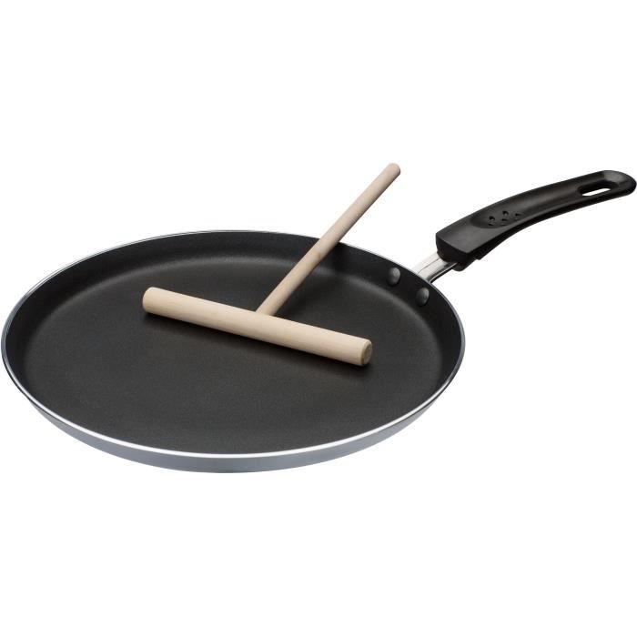 Crepe Pan with Spreader - GSW - 456715 - Aluminium - Grey - 26 Cm - All Hobs Including Induction