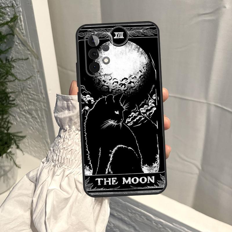 Måne Tarot Häxkatt Fodral För Samsung Galaxy A52S A06 A16 A26 A36 A56 A55 A35 A15 A53 A32 A33 A13 A14 A34 A54 A17