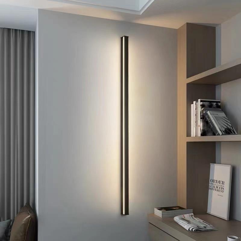 Superlange minimalistische LED-Wandleuchte AC85~265V 200CM Linien-Wandleuchte Für Innenbereich TV-Hintergrund Flur Wohnzimmer Villa Dekoration