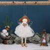 Durable Plush Angel Pendant Handmade Xmas Angel Ornaments Christma Doll Ornaments  Wedding Party
