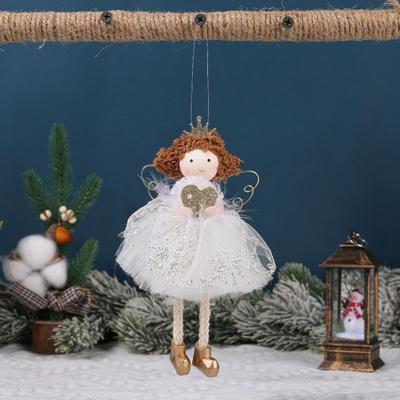 Funny Cartoon Angel Pendant Handmade Cute Christma Ornaments Durable Xmas Angel Ornaments Kindergarten