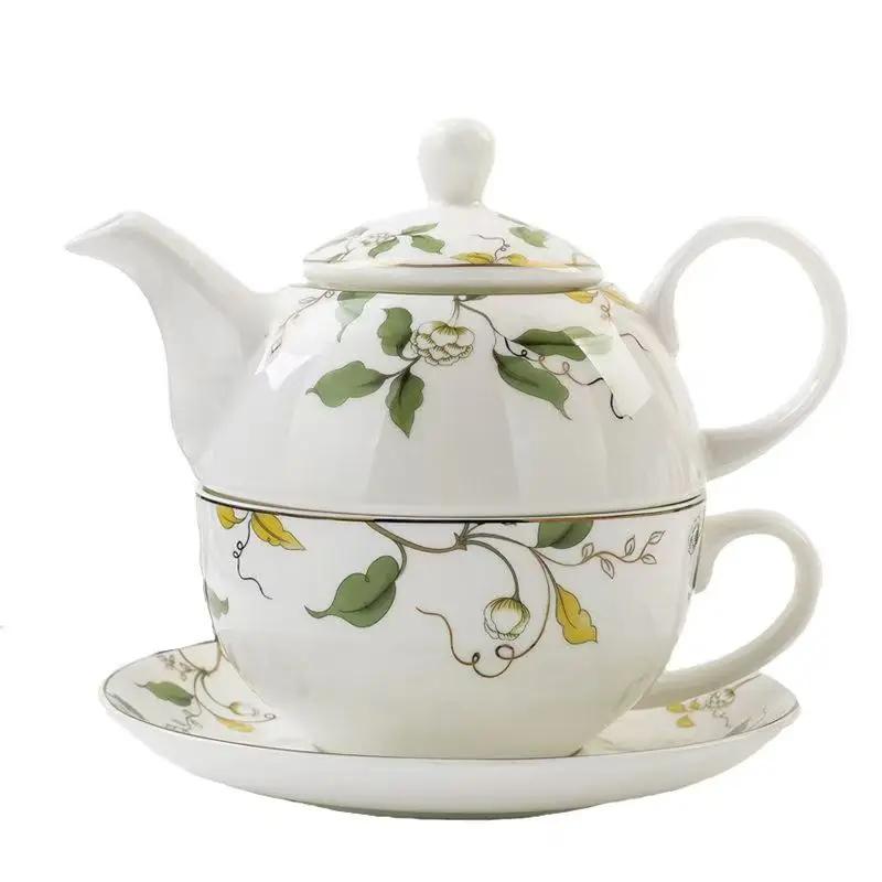 Flower Teapots,Coffee Pot,Mother Child Pots,One Pot and One Cup,British High-end Afternoon,Single Tea Set,Household Teaware