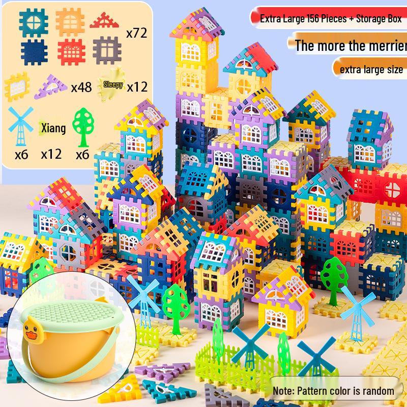 Kids' Educational Building Blocks Set with Door and Window Accessories – Ideal for Kindergarten Gifts