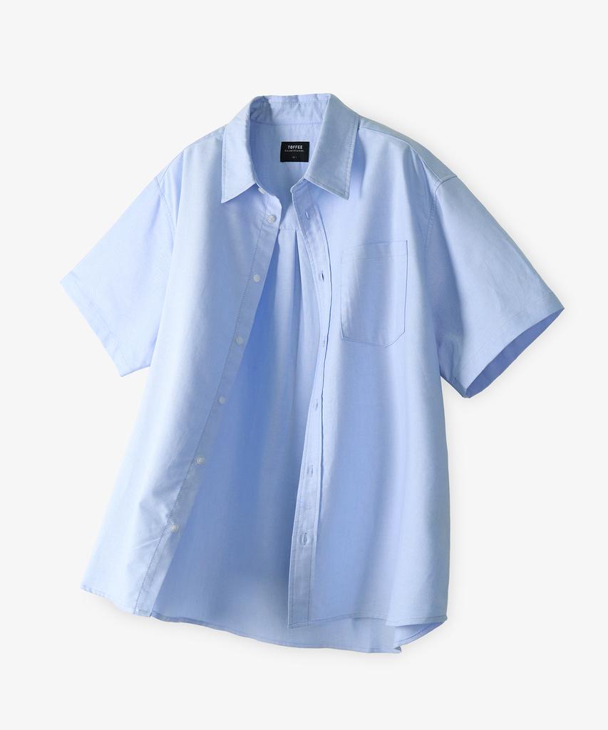 TOFFEE Oxford Half Shirt (4 Colors)