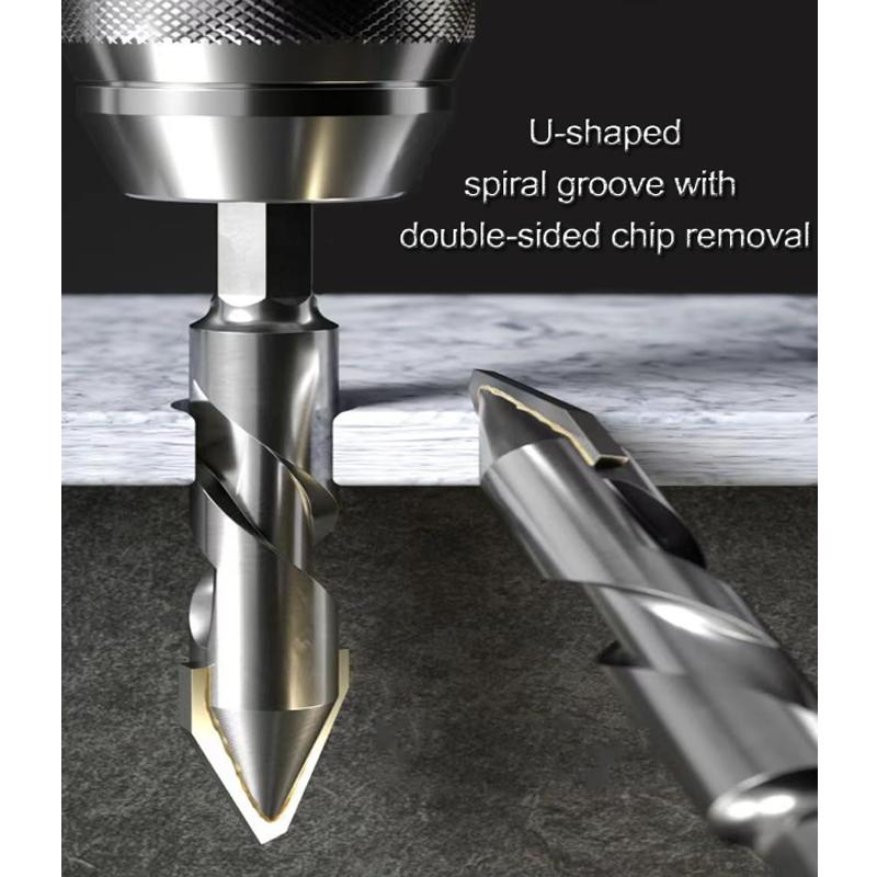 Special Crooked Tip Eccentric Drill Bit Set Drills Concrete Masonry Metal Glass