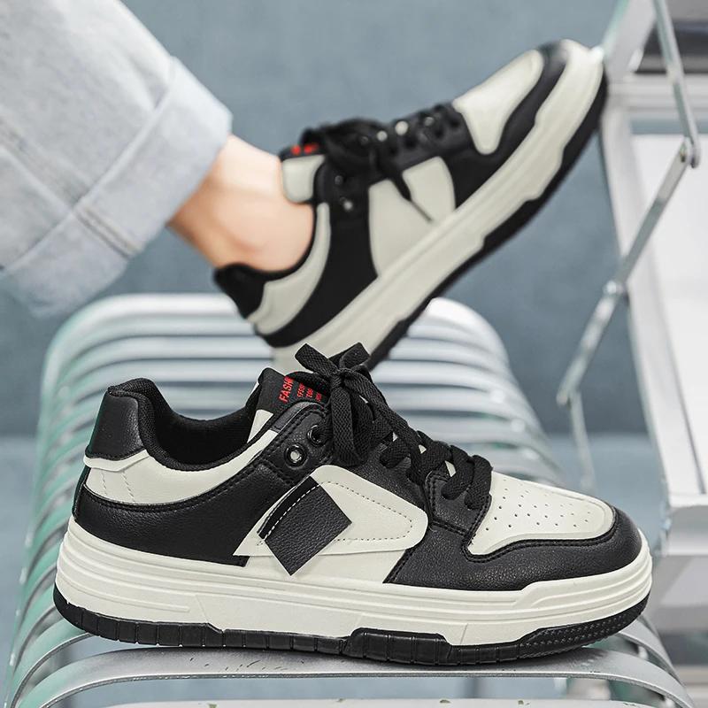 Skateboard Men's Sneakers Non-Slip Casual Shoes Sports and Leisure New All-match Soft and Comfortable Shoes for Men Fashion