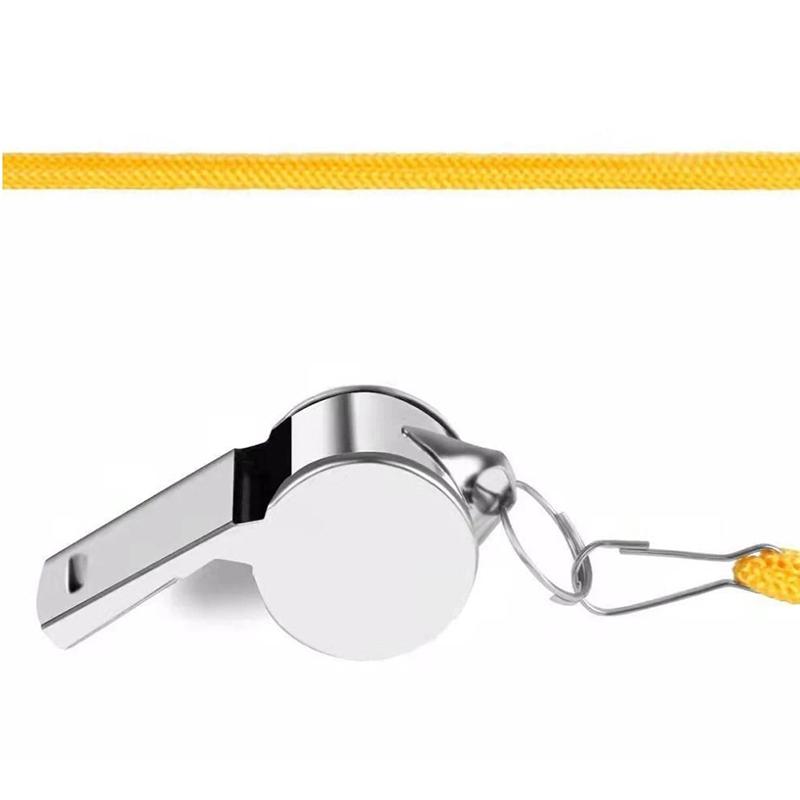 Referee Whistle Metal Whistle Stainless Steel Whistle Sports Whistle Sports Equipment With Hanging Rope