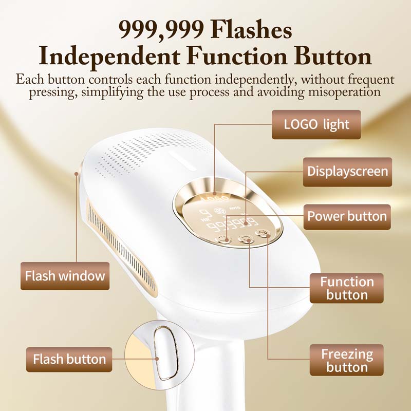 Lazer Epilator Handy Electric Depilator Ice Cooling Portable Permanent Battery Painless Ipl Laser Hair Removal