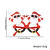 Christmas Decorations Party Glasses, Cartoon Elk Santa Snowflake Frame, Christmas Party Photo Booth Props