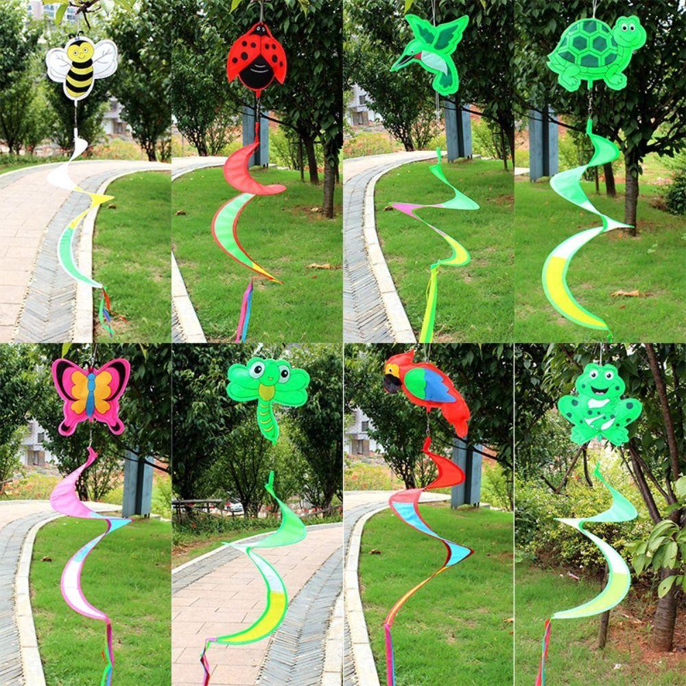No Toxic Animal Windmill Colorful Spiral Windchimes Cute Wind Spinner Partie