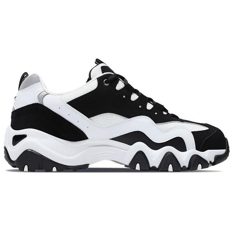 Skechers D'Lites 2.0 Low Sports Shoes Black/White Men's 666049-BKW