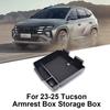 Center Console Armrest Storage Box Organizer Tray For Hyundai Tucson -2025