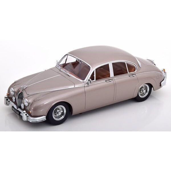 KK-SCALE Jaguar Miniature Car 1/18 JAGUAR MK II 3.8 1959 RHD (Pearl Silver) KKDC181012
