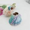 Elegant Handcrafted Enamel Coated Metal Jewelry Box for Jewelry Presentation and Decoration Rhinestones Details Case