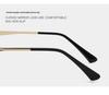 Women's Retro Square Metal Sunglasses, UV400 Sun Protection, Versatile Fashion Style