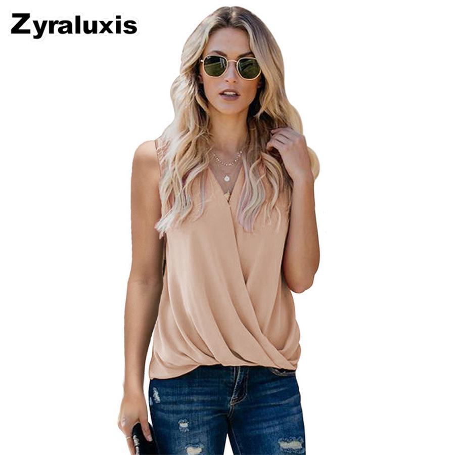 Women's Summer Vest, Back Strap New Solid V-Neck Cami Top for Women