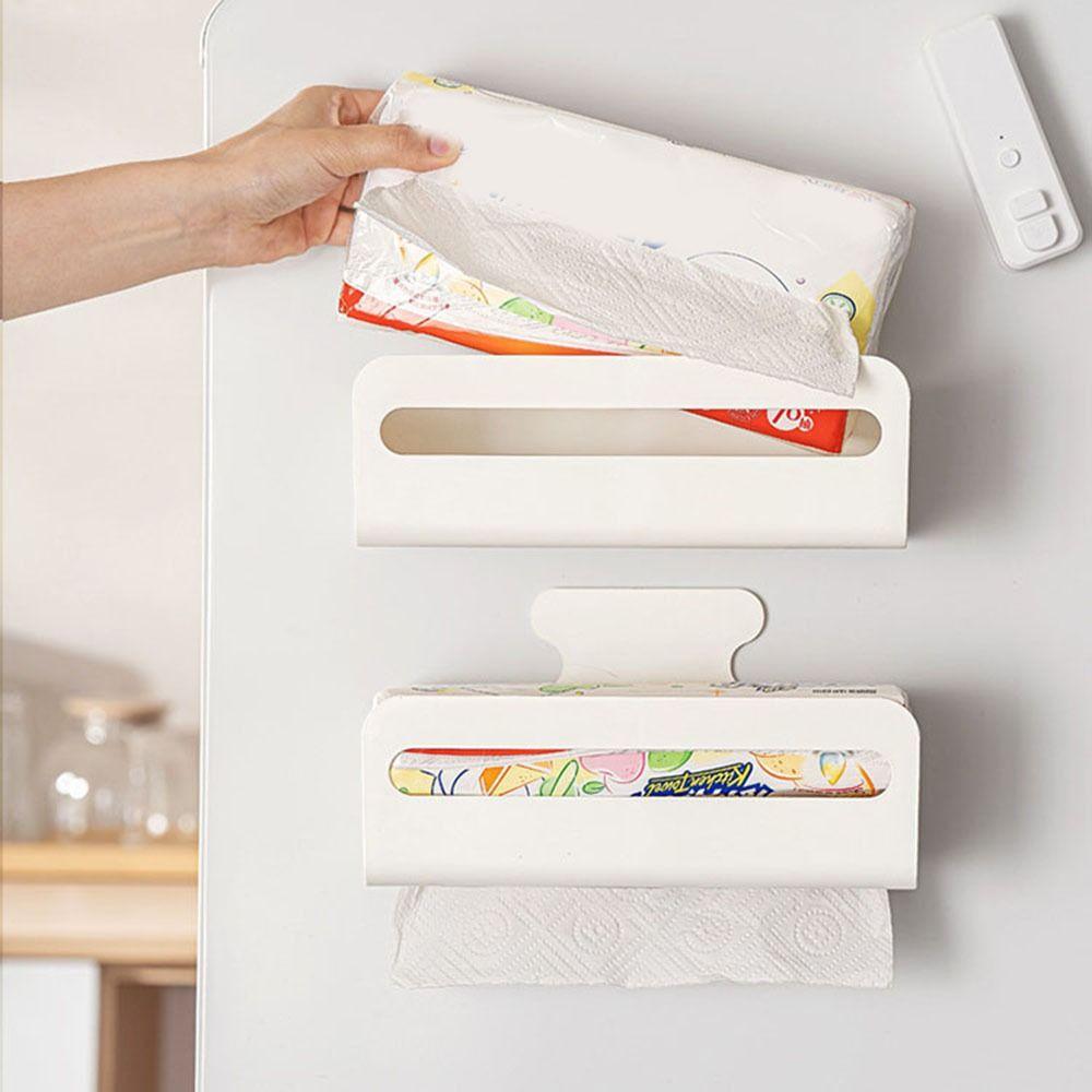 Large Capacity Magnetic Storage Box Wall Mounted Tissue Dispenser  Kitchen