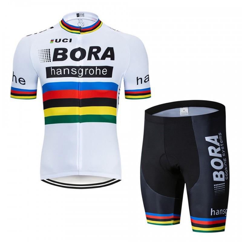 Mens Cycling Jersey Bib Shorts Set Breathable Mesh Bike Outfit Road