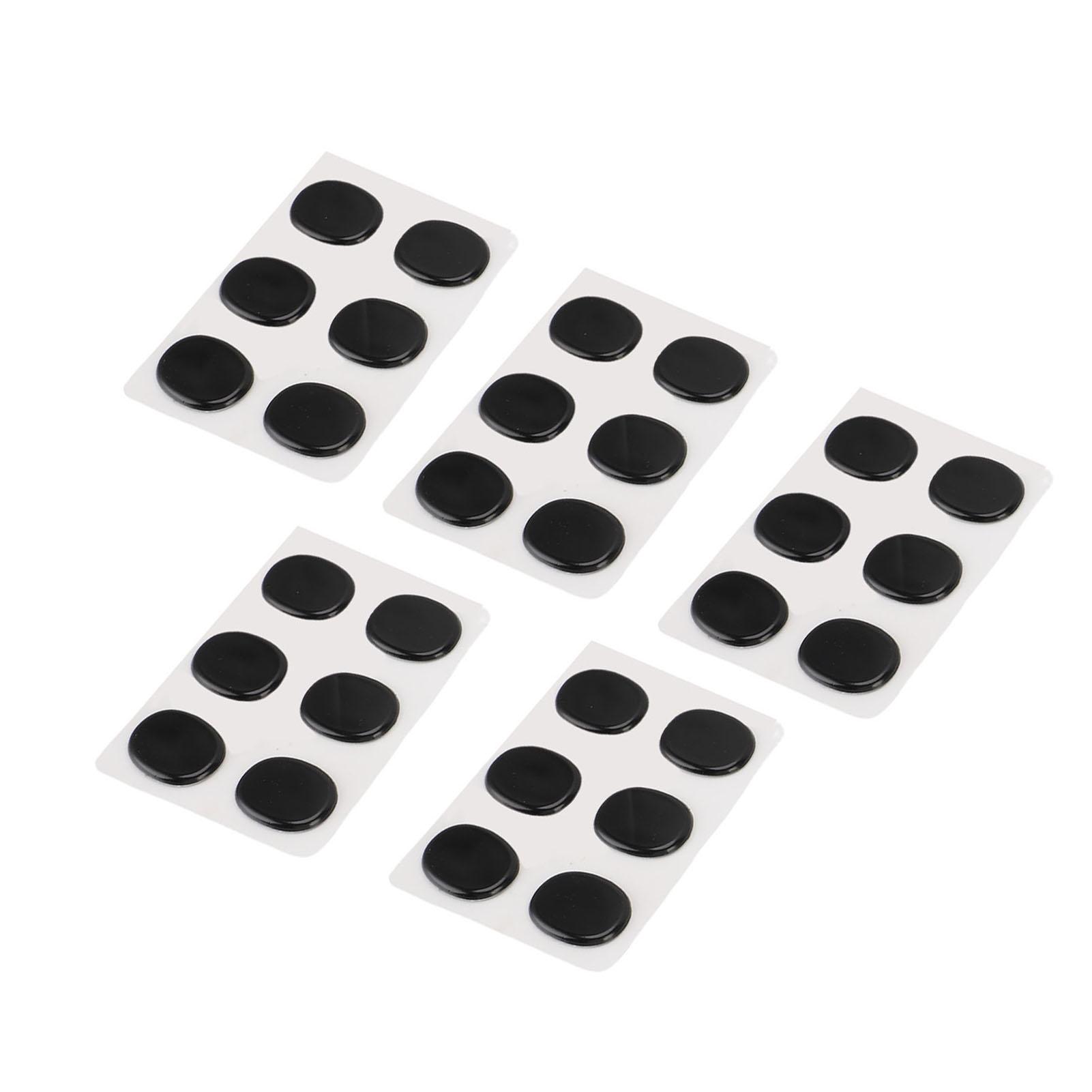 

30 Pcs Gel Pad Self Adhesive Soft Silicone Muffling Gel Pads Dampeners for Control