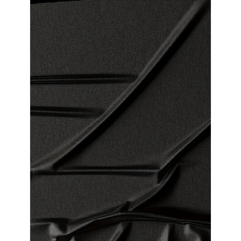 European sizes Michael Myers Halloween T-Shirt, Black with White "Life Doesn't Matter" Horror Print, Unisex Casual Style, Suitable for All Seasons