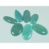 235Cts. Natural Green Amazonite Oval Cabochon Loose Gemstone 07 Pcs Lot C-3014