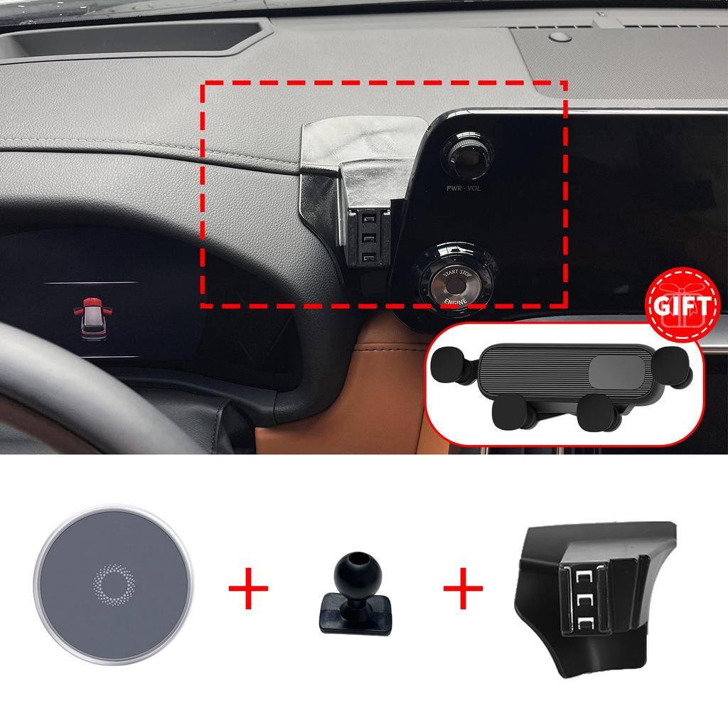 Support de téléphone personnalisé adapté pour Lexus LX 700 LX700 LX600 600 LX700H F SPORT, Base d'écran de tableau de bord, sans accessoires