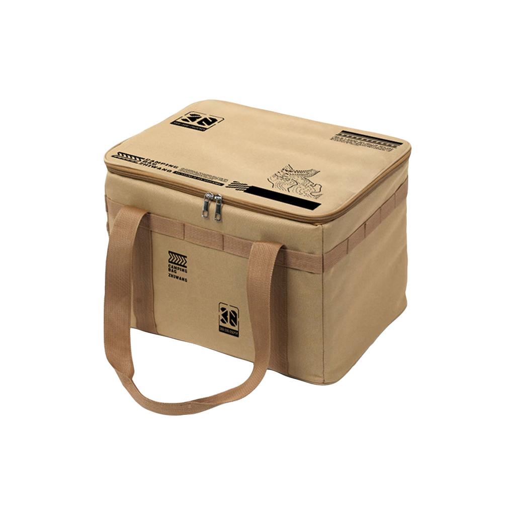 Picnic Organizer Bag - Large Capacity Storage Bag, Foldable Organizer Carrier For Beach, Hiking & Outdoor Blanket/Utensils