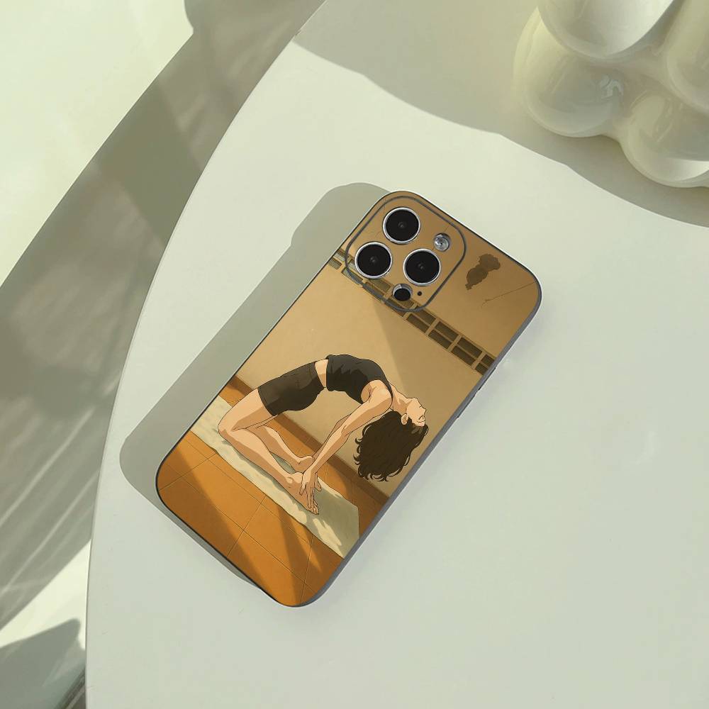 

GYM Girl Phone Case For iPhone 17,16,15,14,13,12,11 Pro Max, Lightweight and practical Soft Black Cover iPhone11PROMAX