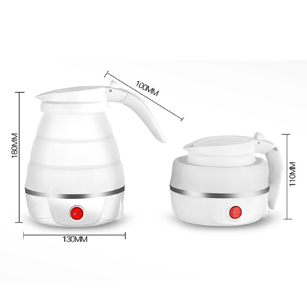680W Electric Kettle Silicone Travel 600ml Mini Foldable Electric Kettles Portable Water Boiler Collapsible Camping 220V