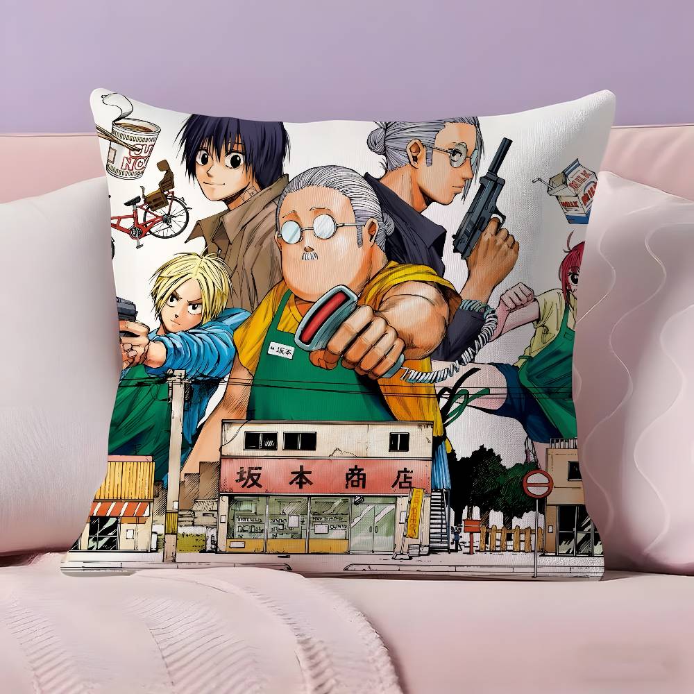 Anime S-SAKamoTO DAYS Pillow Case Pillowcase Ultra Soft Skin Friendly Fabric Cloud Like Comfort & Concealed Zipper