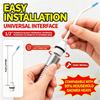 High Pressure Cleaning Nozzle, Elongated Curved Shower Sprayer For Toilet Gap Floor Drain Deep Stain Washing,1/2'' Interface